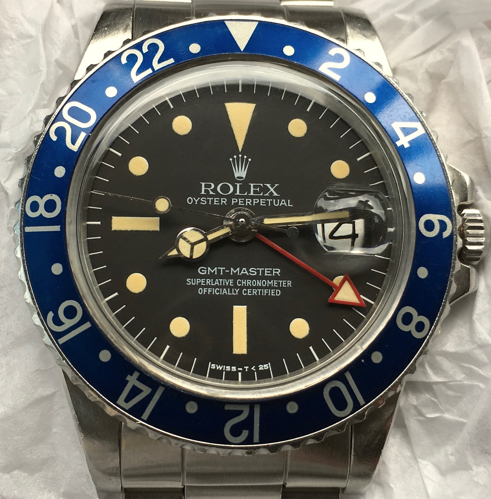 rolex with red second hand